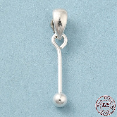 925 Sterling Silver Pendant Bails STER-P048-01A-S-1