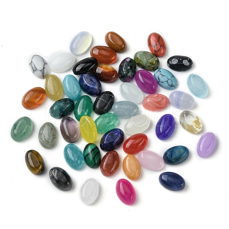 Natural & Synthetic Mixed Gemstone Cabochons G-A094-01B-M-1