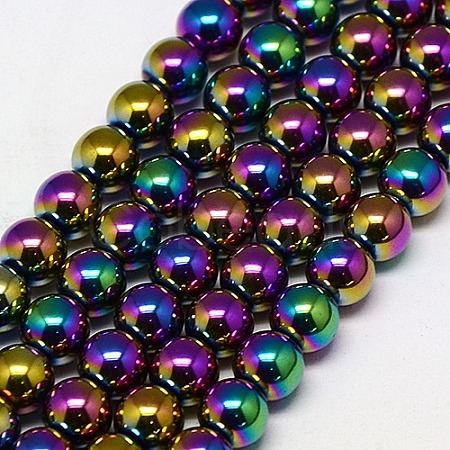 Electroplate Non-magnetic Synthetic Hematite Beads Strands G-J169A-2mm-05-1