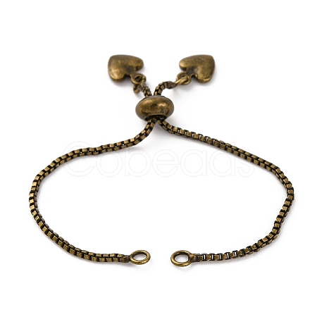 Brass Box Chain Bracelet Makings KK-C071-14AB-1