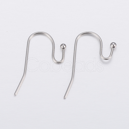 Tarnish Resistant 304 Stainless Steel Earring Hooks STAS-H448-01P-1