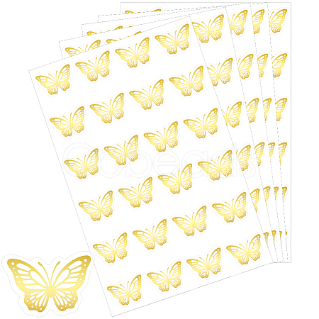 Gold Foil Self-adhesive Stickers DIY-WH20001-13B-1