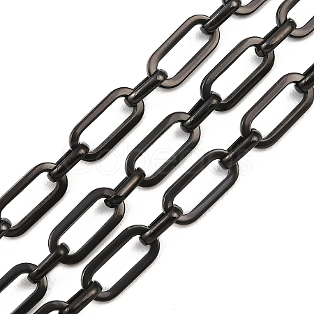 201 Stainless Steel Oval Link Chains CHS-F024-04EB-1