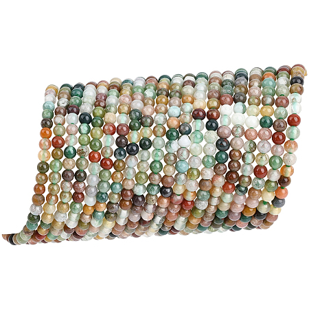 4 Strands Natural Indian Agate Bead Strands G-PA0002-07-1