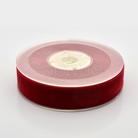 Polyester Velvet Ribbon for Gift Packing and Festival Decoration SRIB-M001-23mm-260-1
