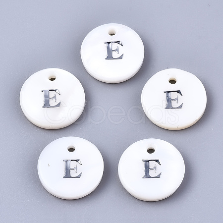 Natural Freshwater Shell Pendants X-SHEL-Q018-01A-E-P-1