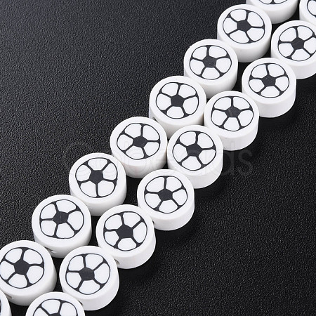 Handmade Polymer Clay Bead Strands CLAY-S096-031H-1