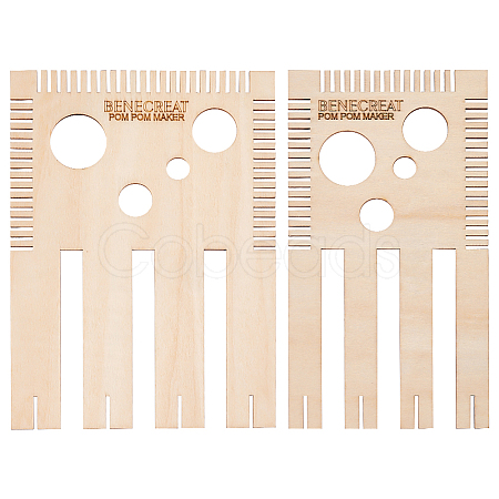 1 Set Wood Weaving Looms Kit DIY-BC0006-71-1