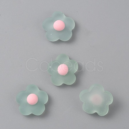 Spring Theme Translucent Resin Cabochons RESI-TAC0016-10B-1