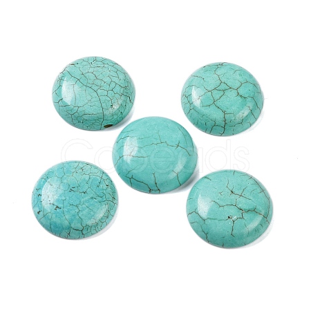 Dyed Synthetic Turquoise Cabochons G-B085-02A-01-1