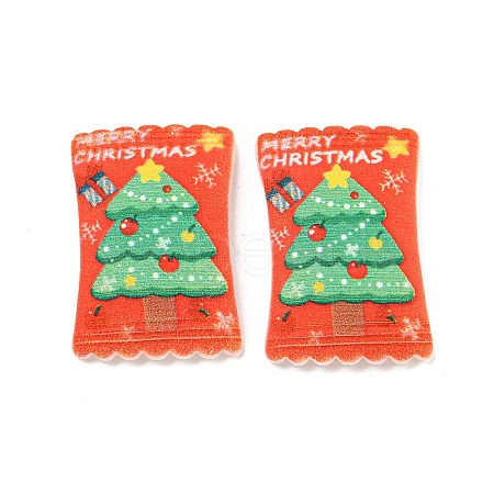 Christmas Theme Opaque Resin Decoden Cabochons CRES-B022-03A-1