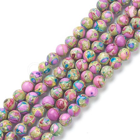 Natural Howlite Beads Strands X-G-L575-02D-1