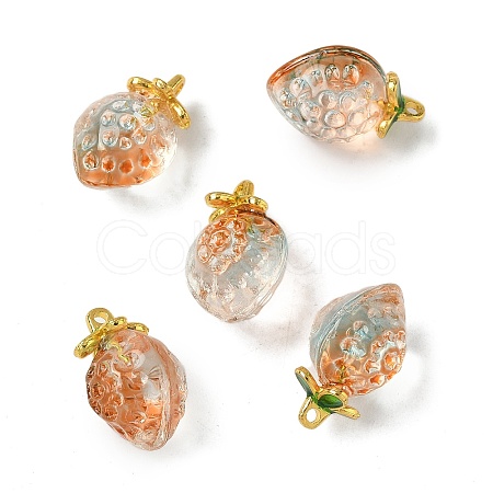 Transparent Glass Pendants GLAA-P072-03G-04-1