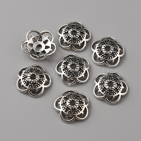 Tibetan Style Alloy Bead Caps FIND-WH0116-07C-AS-1