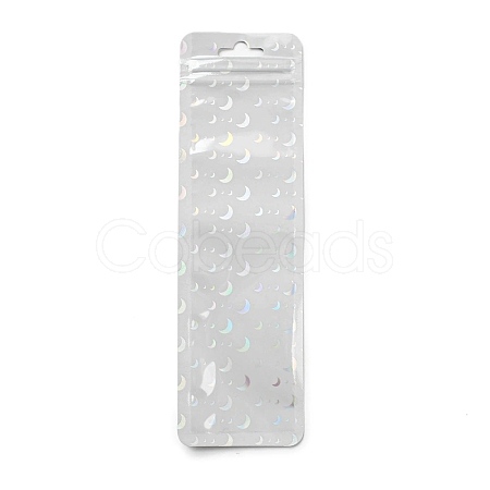 Rectangle Glitter Holographic Plastic Yin-yang Zip Top Gift Bags OPP-E004-01C-D02-1