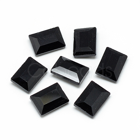 Pointed Back Glass Rhinestone Cabochons RGLA-T031-10x14mm-23-1