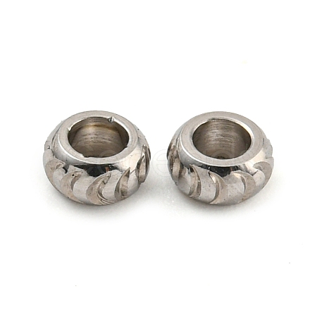 Non-Tarnish 304 Stainless Steel Beads STAS-P355-02P-1
