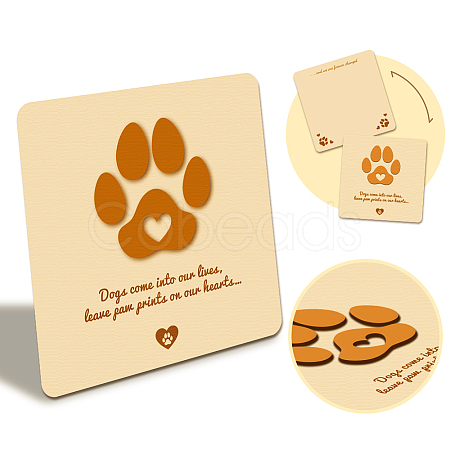 Wooden Commemorative Cards WOOD-WH0040-007-1