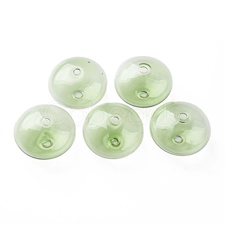 Transparent Handmade Blown Glass Globe Beads GLAA-T012-52F-1
