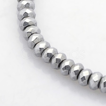 Electroplate Non-magnetic Synthetic Hematite Beads Strands G-J208G-13-1