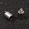 Tarnish Resistant 304 Stainless Steel Cord Ends, End Caps, Column, Stainless Steel Color, 10x6mm, Hole: 2mm, Inner Diameter: 5mm