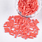 Glass Bugle Beads, Round Hole, Opaque Colours, Tomato, 6~7x1.5~2mm, Hole: 0.8mm, about 1111pcs/50g