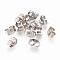 Tarnish Resistant 304 Stainless Steel Ear Nuts, Friction Earring Backs for Stud Earrings, Size: about 4.5mm wide, 6.5mm long, 3.2mm thick, hole: 0.7mm