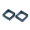 Acrylic Bead Frame, Imitation Gemstone Style, Rectangle, Dark Slate Gray, 28x27x9.5mm, Hole: 1.5mm, about 160pcs/500g