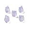 Transparent Glass Beads, Gradient Color, Fox, Lilac, 16x14x12.5mm, Hole: 1.5mm