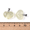 Natural Lemon Quartz Chunky Pendants G-T143-19D-3