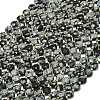 Natural Snowflake Obsidian Beads Strands G-C116-A78-02-2