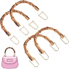PP Plastic Half Round Bag Handle and Alloy U Shape Bag Ring FIND-WR0001-16-1