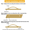 Zinc Alloy Cabinet Door Knobs FIND-WH0106-03G-6