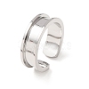 304 Stainless Steel Cuff Open Rings SA-CBACA70-01A-P-4