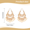 ANATTASOUL 1 Pair Alloy Filligree Teardrop Chandelier Earrings for Women EJEW-AN0001-50-3