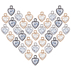 Heart Alloy Charms ZIRC-PH0001-02-1