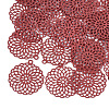 430 Stainless Steel Filigree Pendants STAS-T042-02C-1