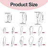 20Pcs 10 Styles Brass Earring Hooks KK-TA0002-29-3