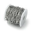 Tarnish Resistant 304 Stainless Steel Oval Link Chains CHS-K018-01P-3