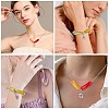 40Pcs 10 Colors Acrylic Beads SACR-SC0001-04-6
