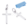 2Pcs 925 Sterling Silver Religion Cross Charms STER-DC0001-97-1
