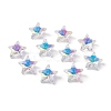 Electroplate Transparent Glass Pendants GLAA-A008-02C-1