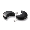 Natural Obsidian Pendants G-Z022-02L-3