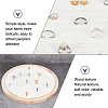 92-Slot Wooden Ring Jewelry Display Round Tray EDIS-WH0030-20A-4
