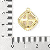 Brass Micro Pave Cubic Zirconia Pendant Bails KK-L214-04G-3