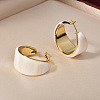 Brass & Acrylic Hoop Earrings FS-WG659A8-04-1