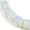 Opalite Hexagon Prism Graduated Beaded Necklaces for Women Men NJEW-K388-03G-2