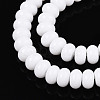 Opaque Solid Color Glass Beads Strands GLAA-ZX008-8mm-18G-3