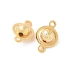SHEGRACE Brass Round Links XGR0126G-122G-2