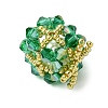 Christmas Seed Beads Beaded Charms PALLOY-MZ00299-03-4
